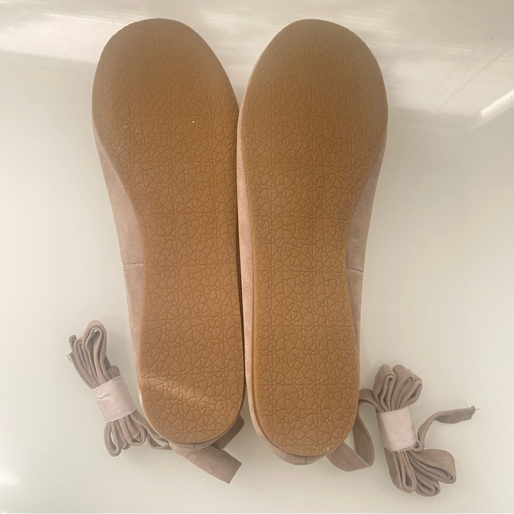 Steve Madden Blcome Light Gray Straps Leather Size 7M NWOT Ballet Flats - Picture 8 of 10